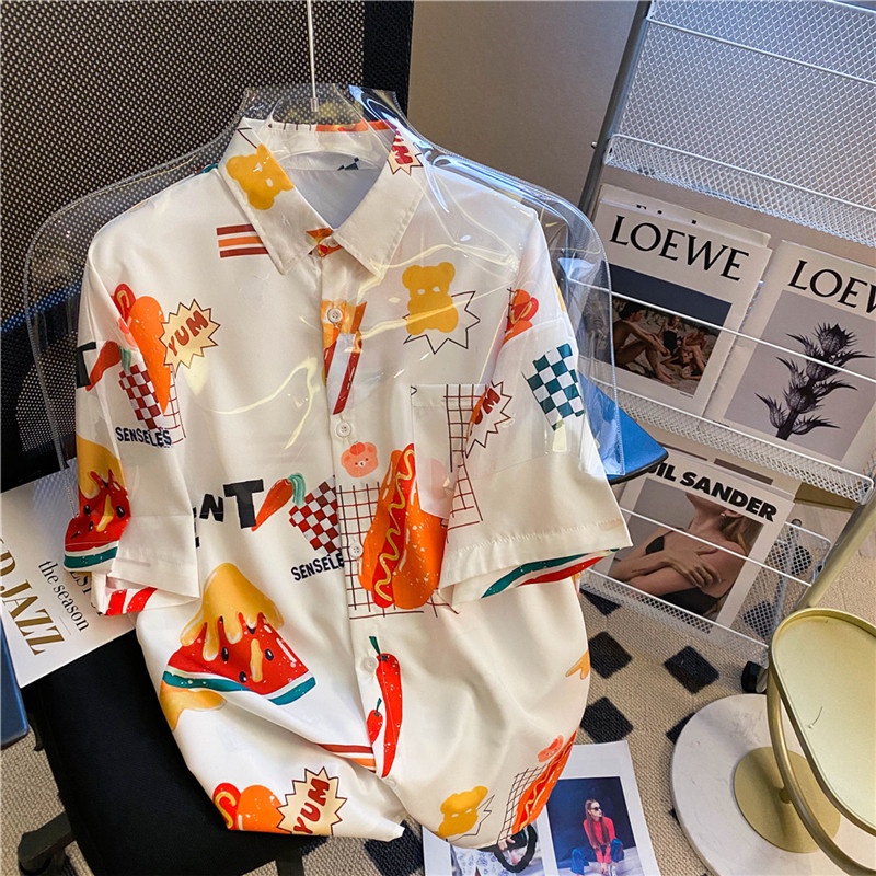 NRVP Áo Sơ Mi Ngắn Tay Dáng Rộng Thời Trang Hàn Quốc Dành Cho Nữ