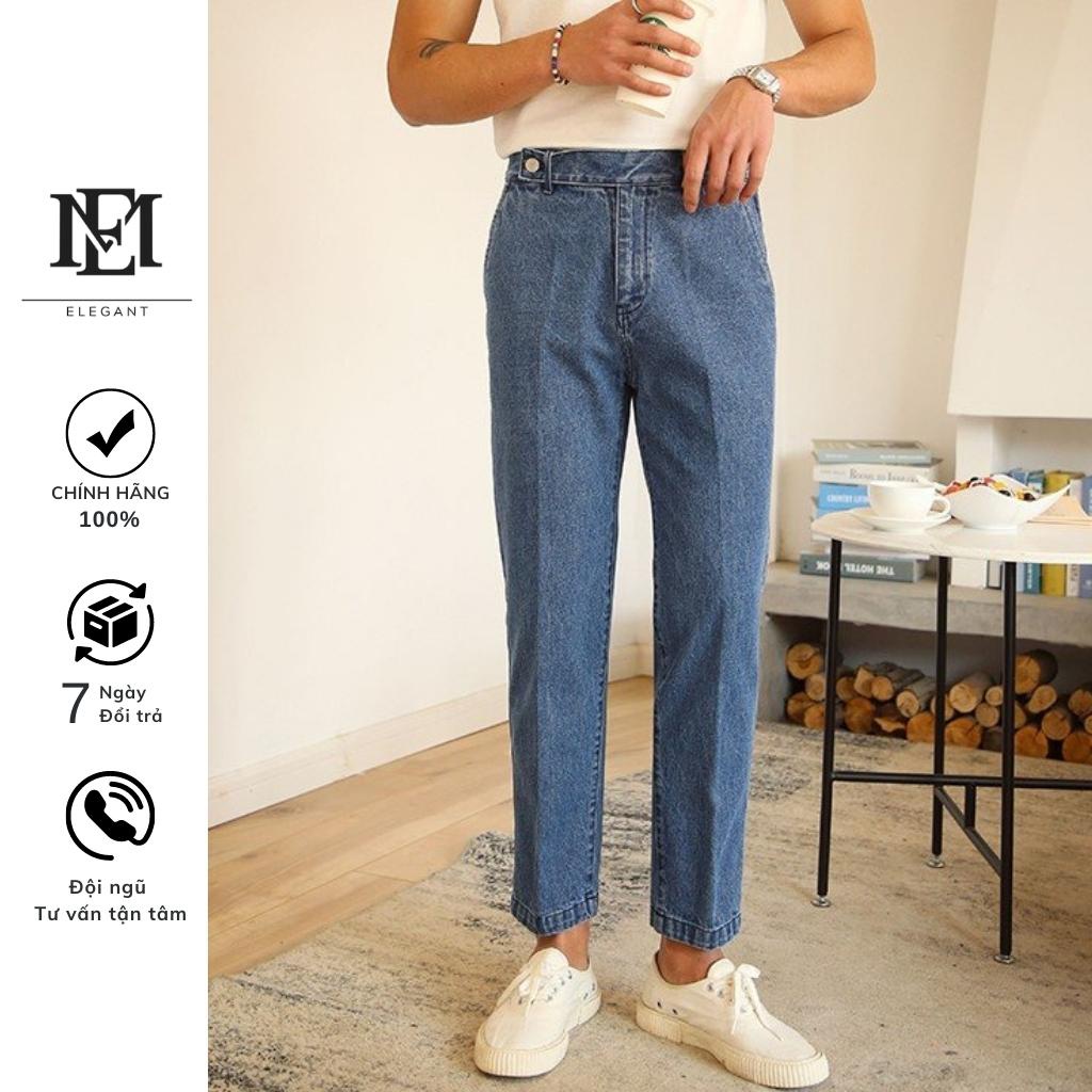 Quần jeans nam baggy ELEGANT Coso dáng xuông chuẩn hàn quốc