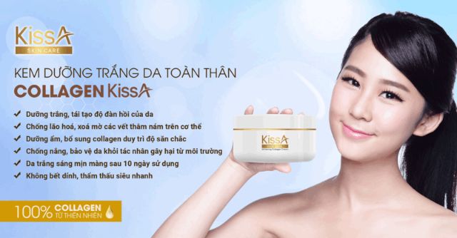 Kem Dưỡng Trắng Da Toàn Thân Collagen KissA 200g