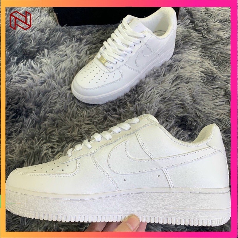 [sale]🌈Giày Sneaker Nam Nữ Nike Air Force 1 Màu Trắng ☀️ Freeship Toàn Quốc