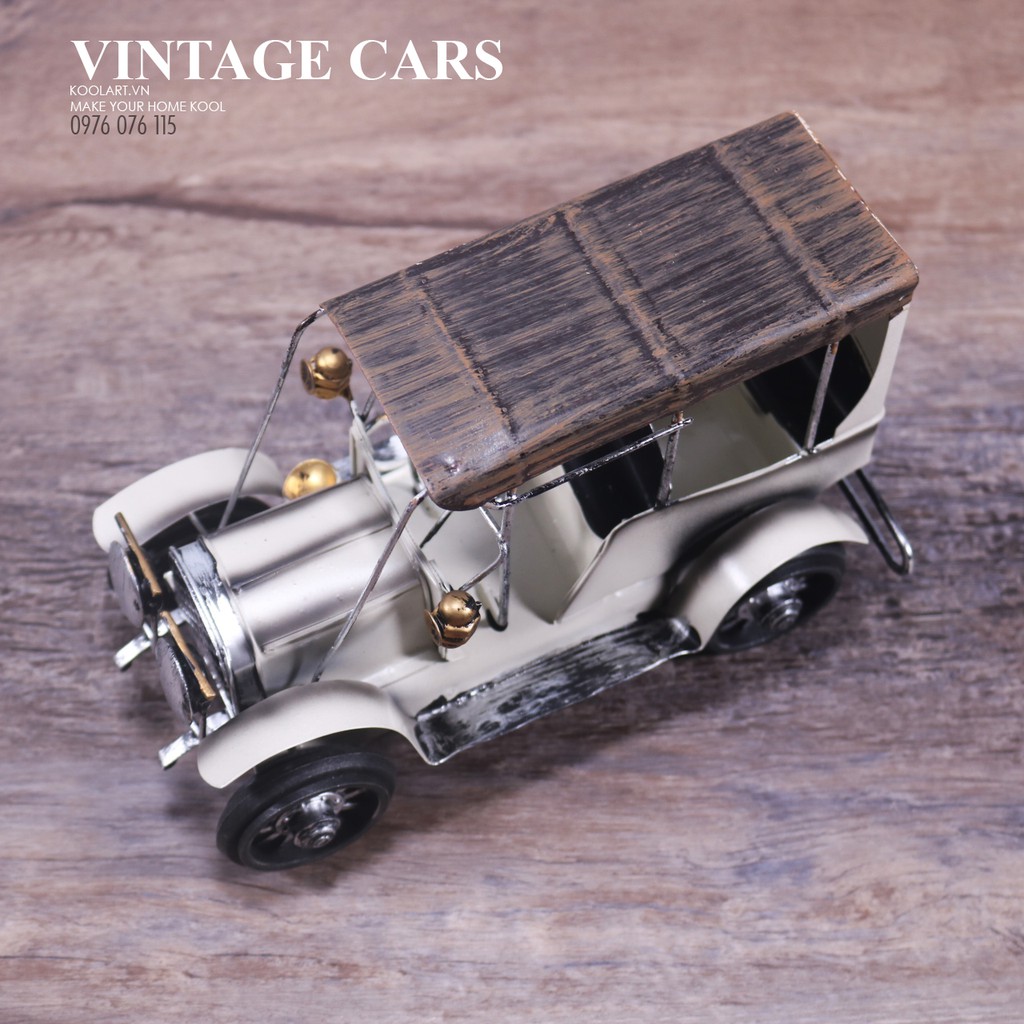 Mô hình trang trí - Mô hình Ô tô cổ điển bằng sắt - Đồ trang trí Vintage - Đồ trang trí Retro