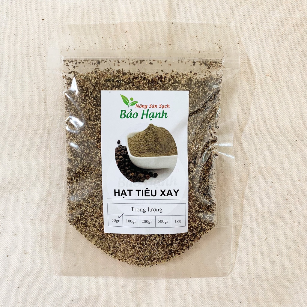 Tiêu đen xay Phú Quốc 100gr Pepper Ground BH Spices chế biến món ăn BHS001