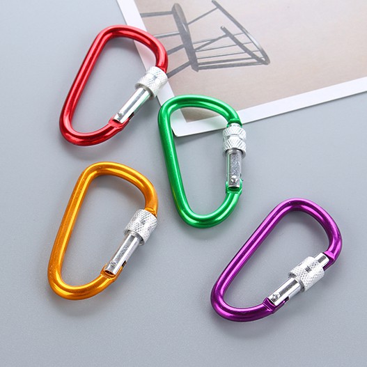 Móc khóa treo đồ phượt móc khóa chữ D giao màu ngẫu nhiên 2Q06