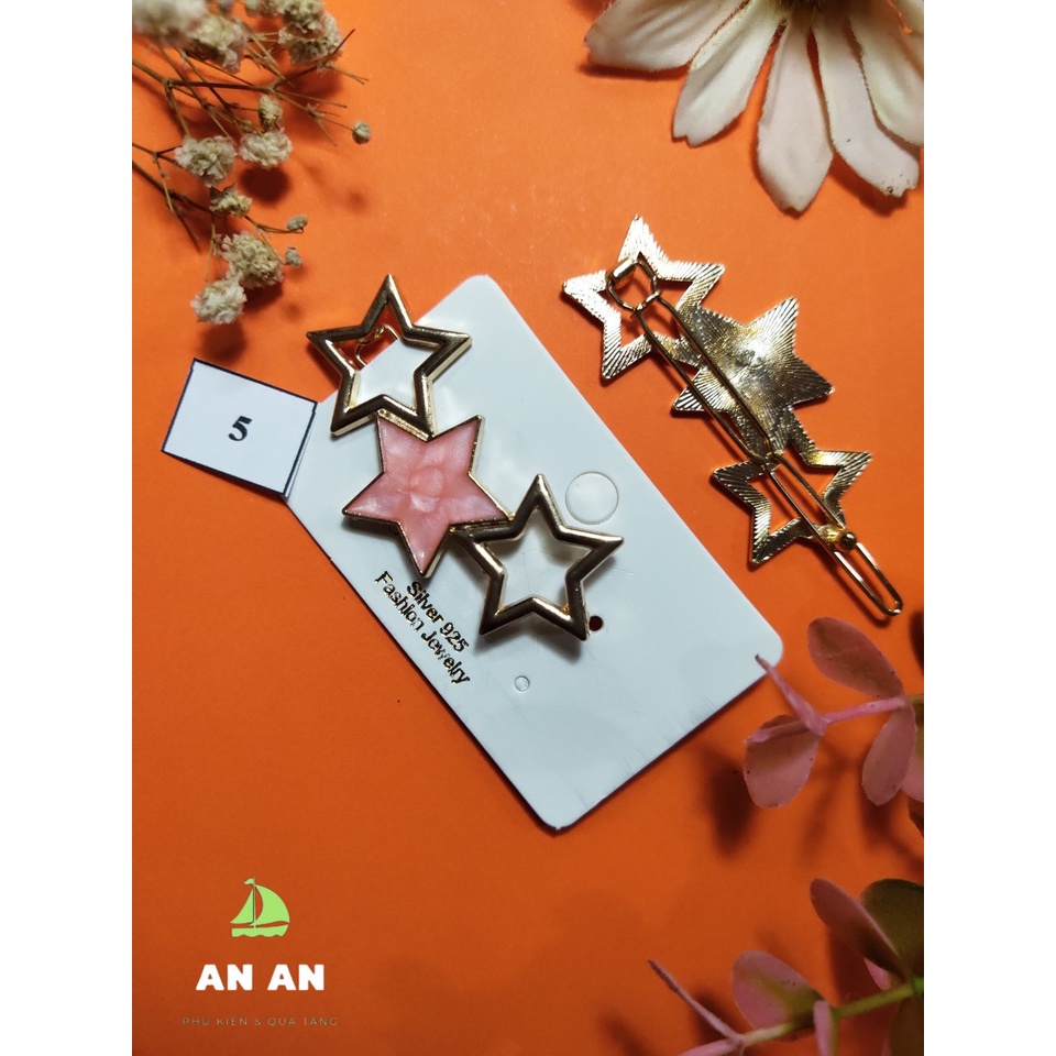 [SẴN KHO] Sét 8 món Ghim Kẹp tóc đính đá sang trọng, siêu dễ thương phong cách Hàn Quốc cho bạn nữ TO11-SET1