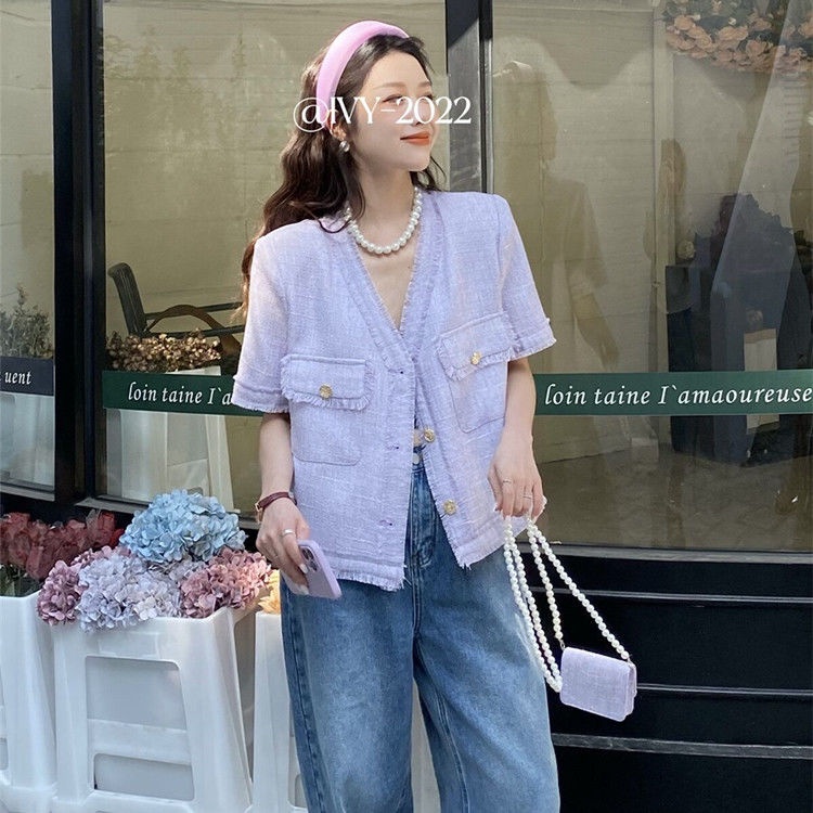 Áo Thun Tay Ngắn Cổ Tròn Màu Trơn Phong Cách Hàn Quốc Thời Trang Cho Nữ