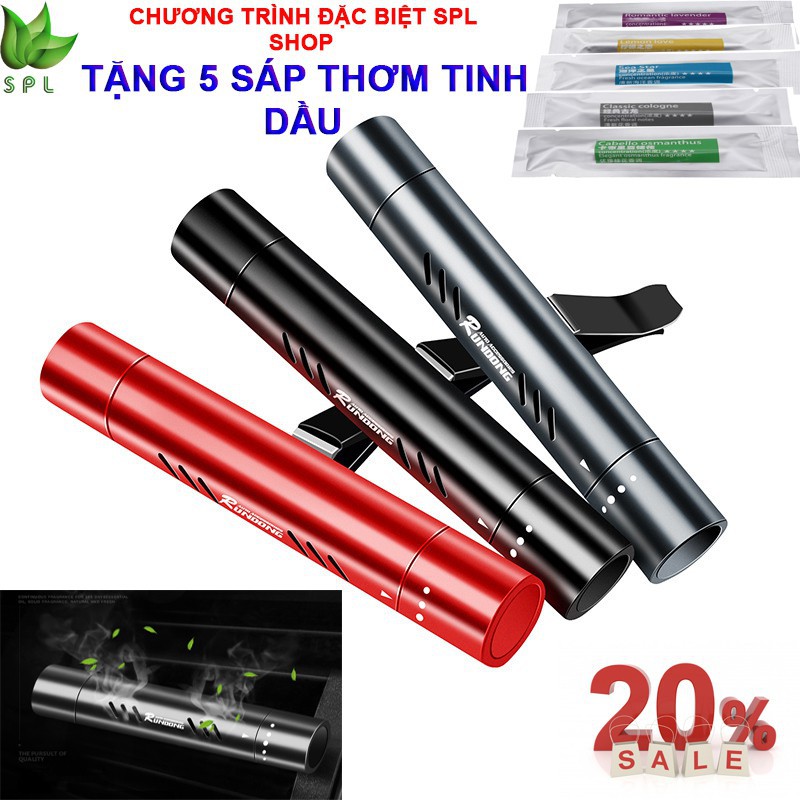 HOT HOT.. Mua Nước Hoa Kẹp Cửa Gió Hợp Kim Nhôm Cao Cấp Tặng Kèm 5 SÁP THƠM TINH DẦU chiết suất từ thiên nhiên