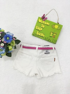 Quần short kaki nhung cho bé Gái