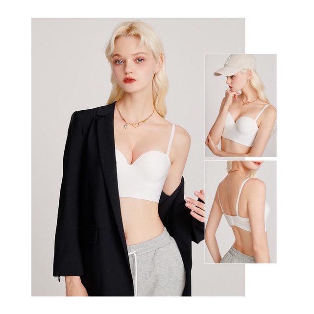 Áo Lót Nữ Softie Đúc Cúp Ngang Bản To Có Gọng Cao Cấp 724