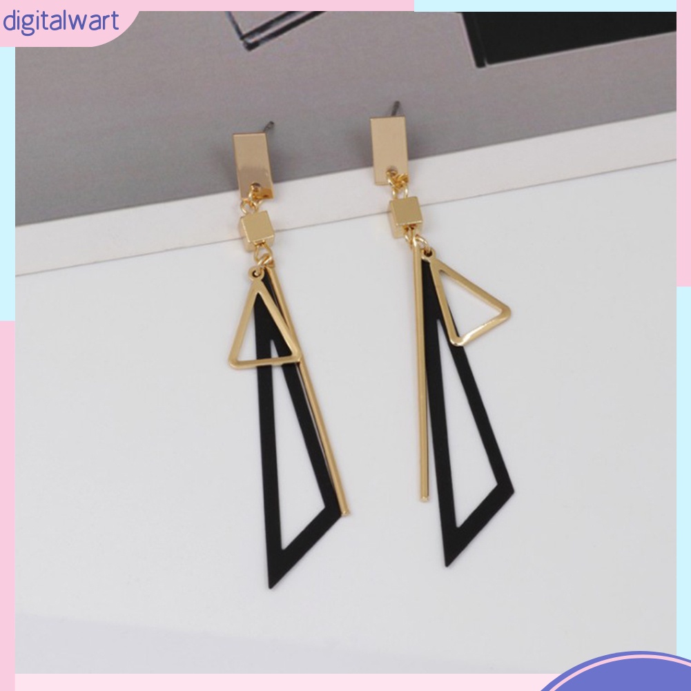 Hoa Tai Dáng Dài Hình Tam Giác Thời Trang Cho Nữ