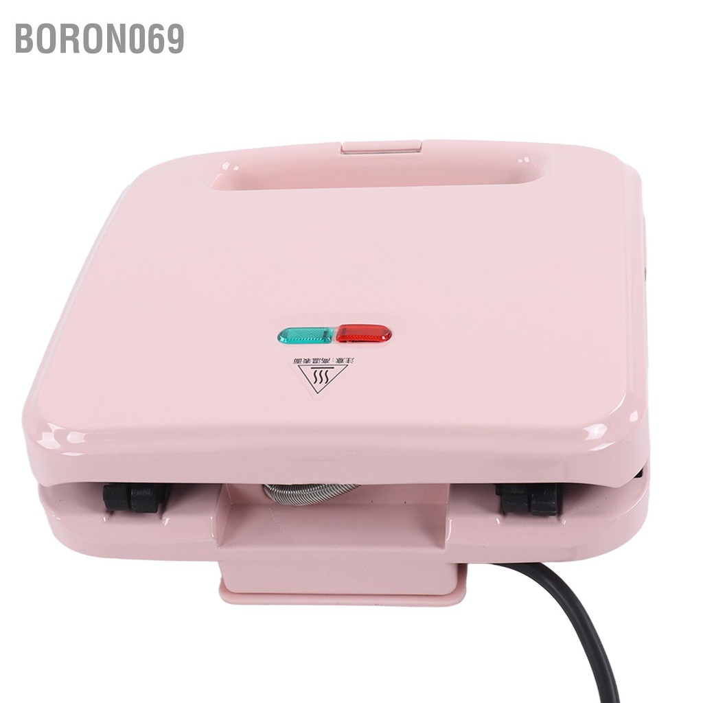 Máy ăn sáng Mini Khay đôi hoàn toàn tự động Đa chức năng làm bánh mì gia đình sưởi ấm hai mặt Boron069