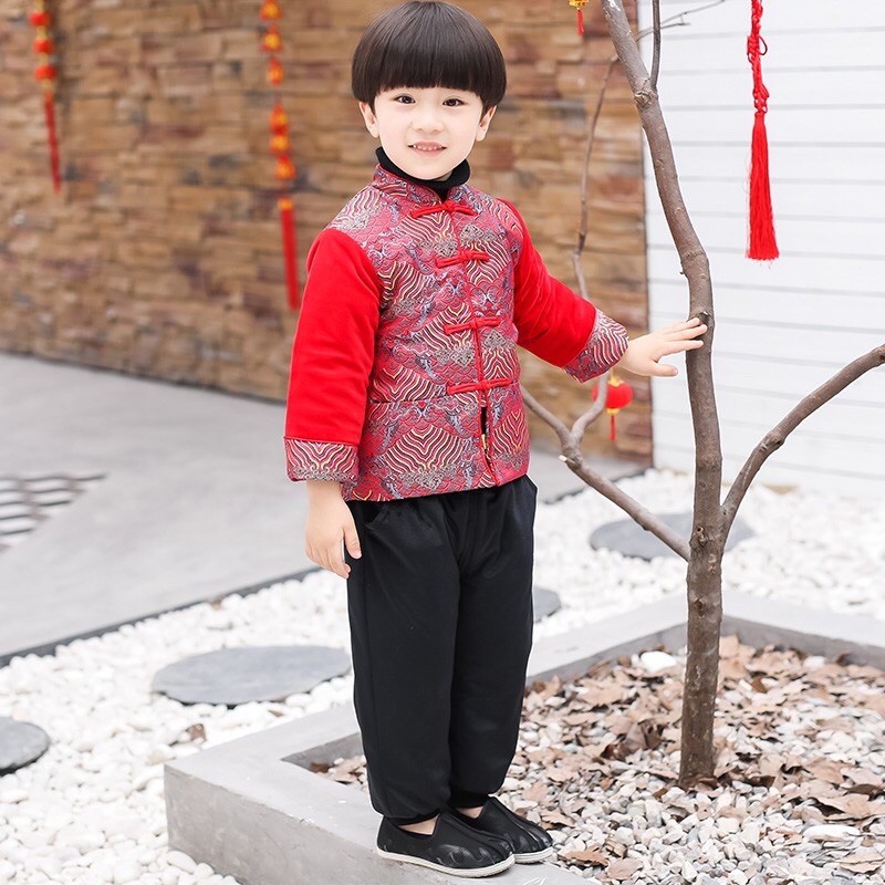 Hán phục thời trang mùa đông bé trai Hàn quốc (sản phẩm chỉ gồm áo)