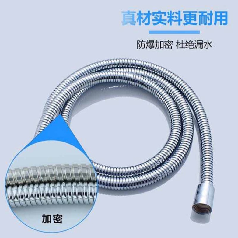 Dây cấp nước vòi hoa sen loại  dài 200cm chât liệu inox chống xoắn cao cấp phù hợp mọi loại tay sen - QM013