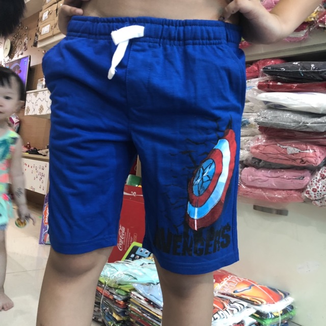 Quần short Thun bé trai 17kg -50kg Marvel