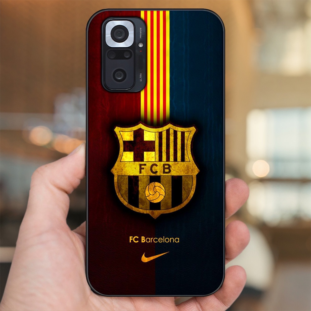 Ốp lưng Xiaomi Redmi Note 10 Pro viền đen in hình Barcelona Barca