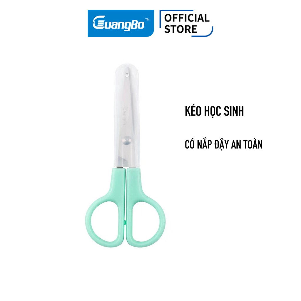 Kéo học sinh 120mm có nắp đậy an toàn GuangBo H05000