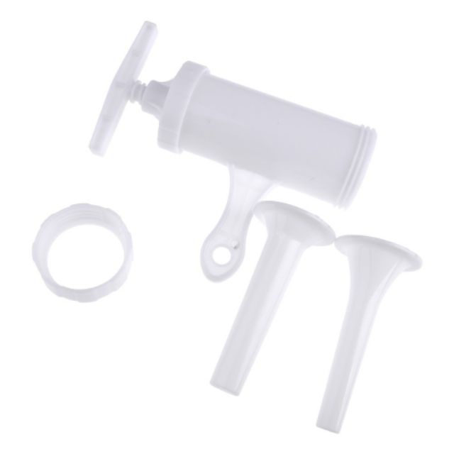 Dụng cụ nhồi xúc xích bằng tay, Ống nhồi lòng lợn, lạp xưởng, làm xúc xích tại nhà có 2 đầu phễu tiện lợi giá rẻ