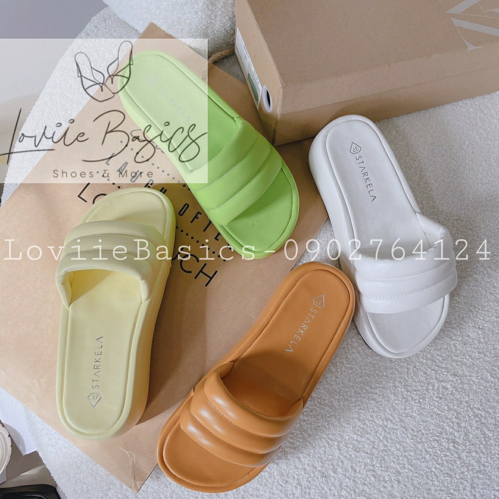 DÉP XUỒNG LOVIIE BASICS - DÉP NỮ THỜI TRANG PHONG CÁCH HIỆN ĐẠI QUAI NGANG MAY CHỈ ĐẾ BẰNG D220857