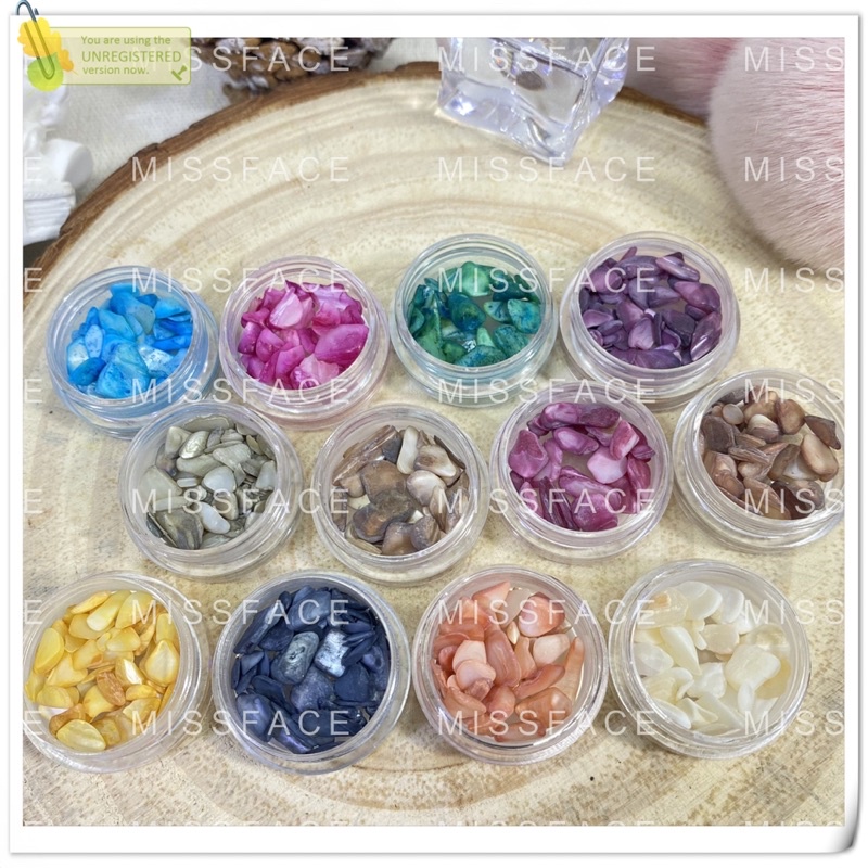 Set đá phong thủy set đá trang trí nail 3D