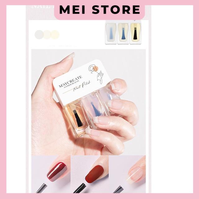 Set 3 Chai Sơn Móng Tay Maycreate Nail Polish 4g*3 Senabeauty