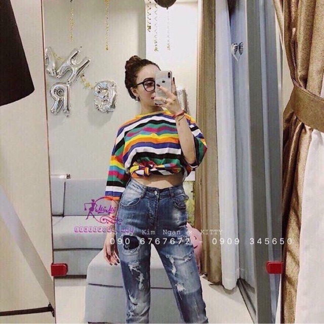 Áo sọc cầu vồng