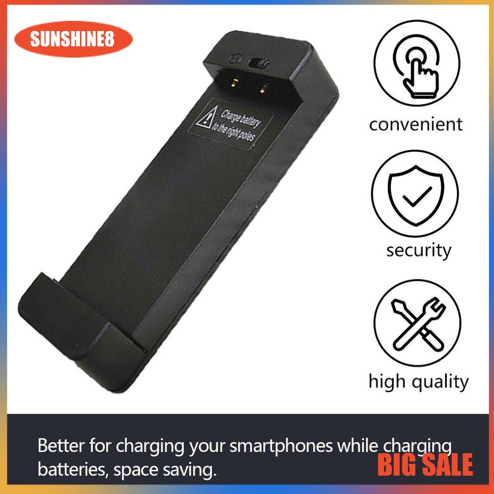 【SUN】Black Universal External Cellphone Battery Charger Dock Cradle for Smartphone
