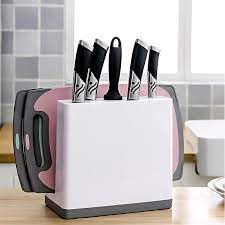 Kệ dao trắng loại mới về siêu tiện lợi có đây đủ đựng thớt và đũa