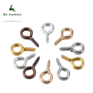 St.kunkka Set 100 / 200 Móc Câu Cá Mini Màu Vàng / Bạc