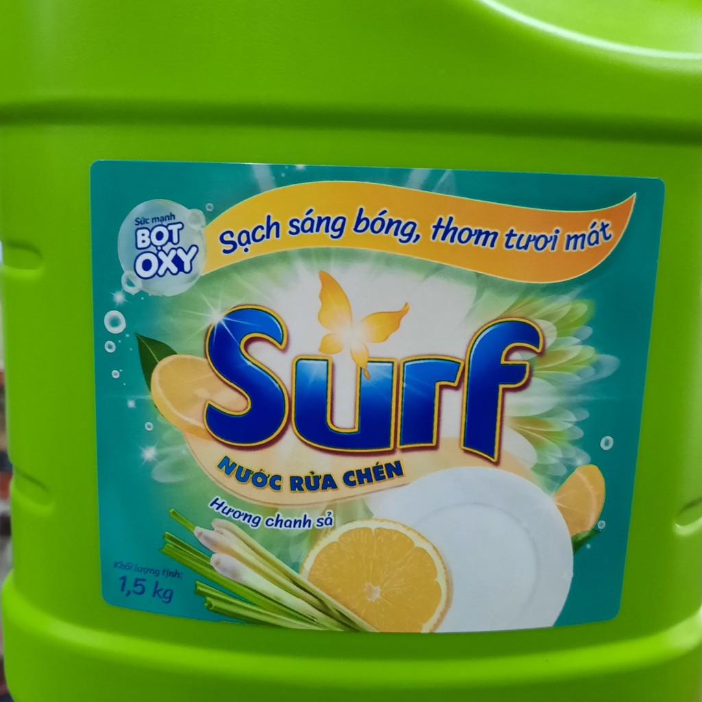 Bình nước rửa chén Surf Hương Chanh Sả 1.5kg