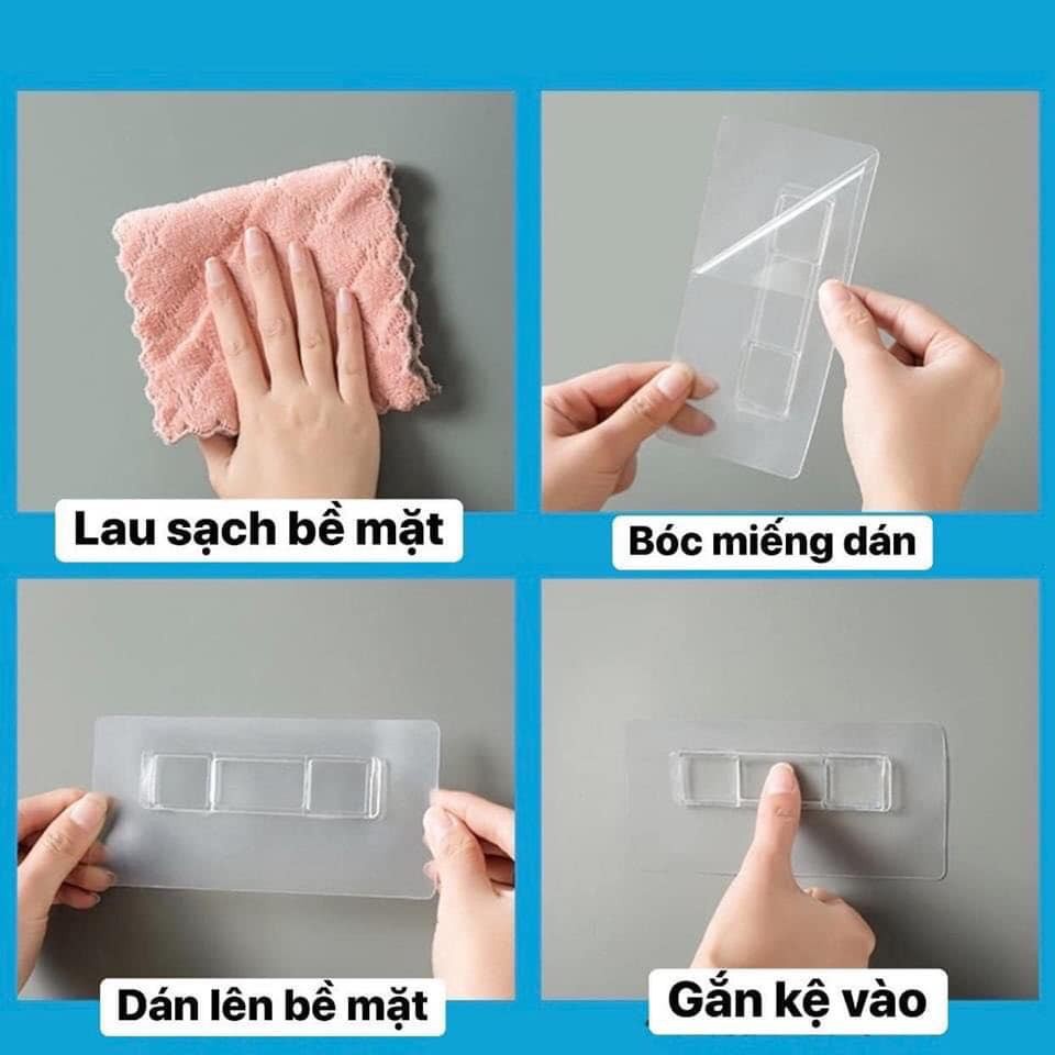Giỏ đũa, giỏ đựng đồ đa năng hình đám mây kèm miếng dán