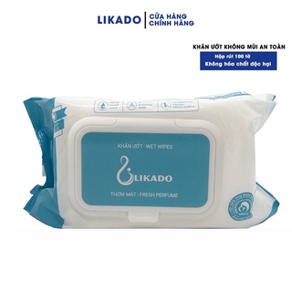 Khăn ướt , giấy ướt likado 100 tờ an toàn cho bé