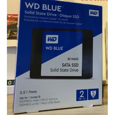 Ổ Cứng SSD 1TB 2TB WD Blue - 3D NAND 2.5 inch SATA 3 - Bảo hành 5 năm | BigBuy360 - bigbuy360.vn