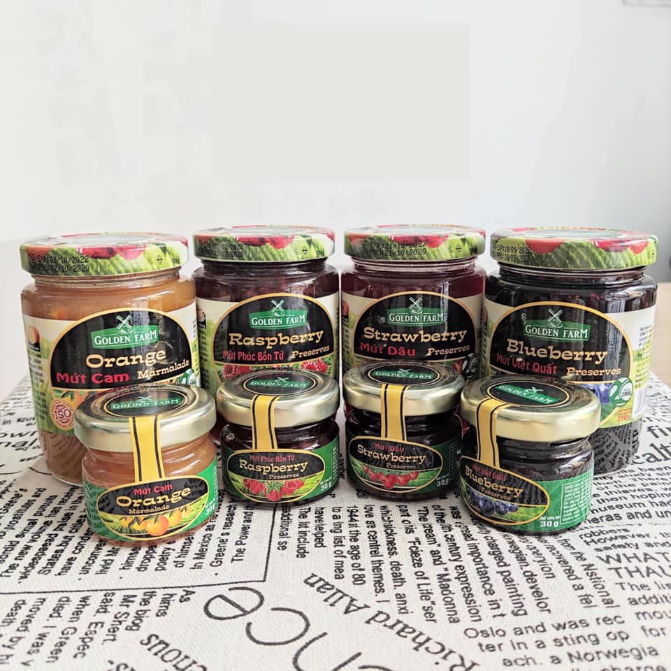 Mứt Golden Farm 210g các vị