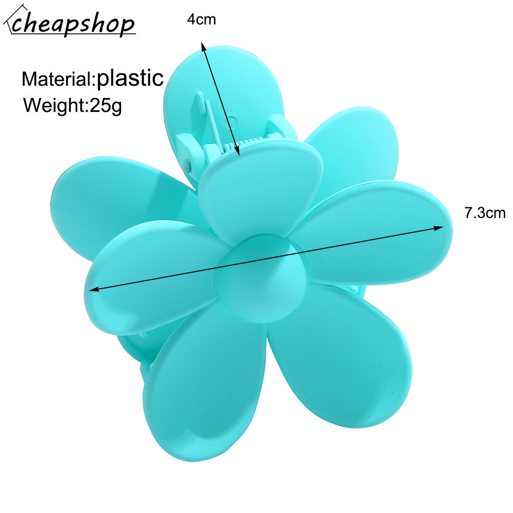 Kẹp tóc iF YOU acrylic mặt hoa nhiều màu sắc phong cách Hàn Quốc cổ điển cho nữ