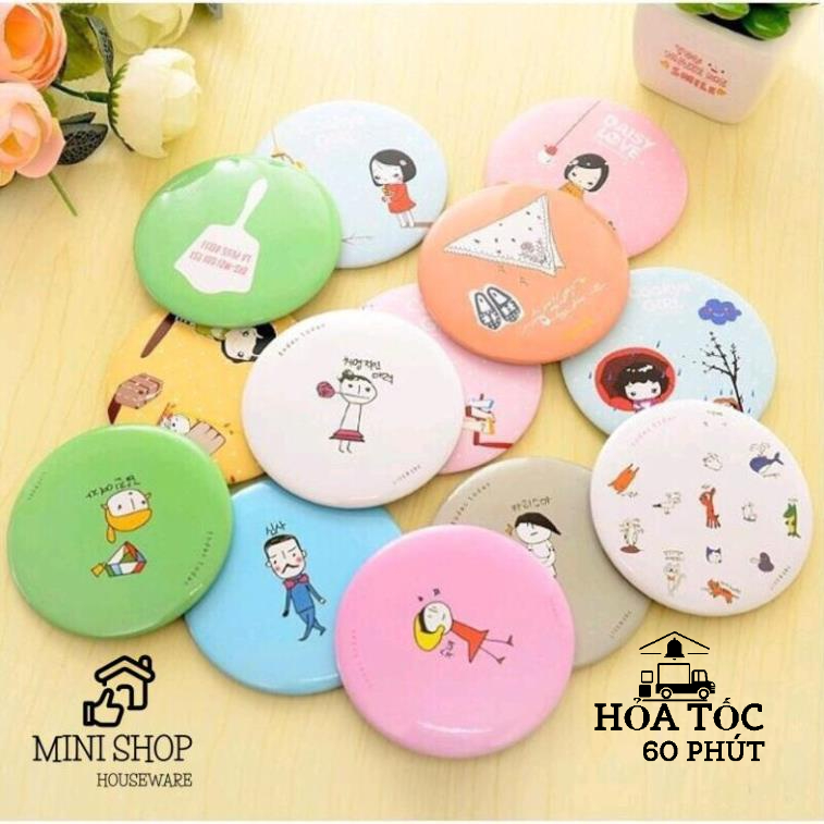 Combo 10 Gương Mini Cầm Tay Hàn Quốc 7cm