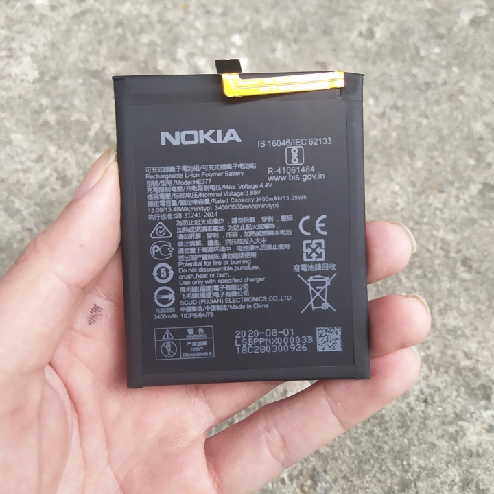 Pin điện thoại Nokia 8.1 he377, thay pin nokia 8.1 dung lượng 3500mah