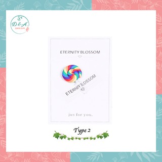 Thiệp Card kẹo mút 7 màu trang trí chụp hình - Giao màu ngẫu nhiên