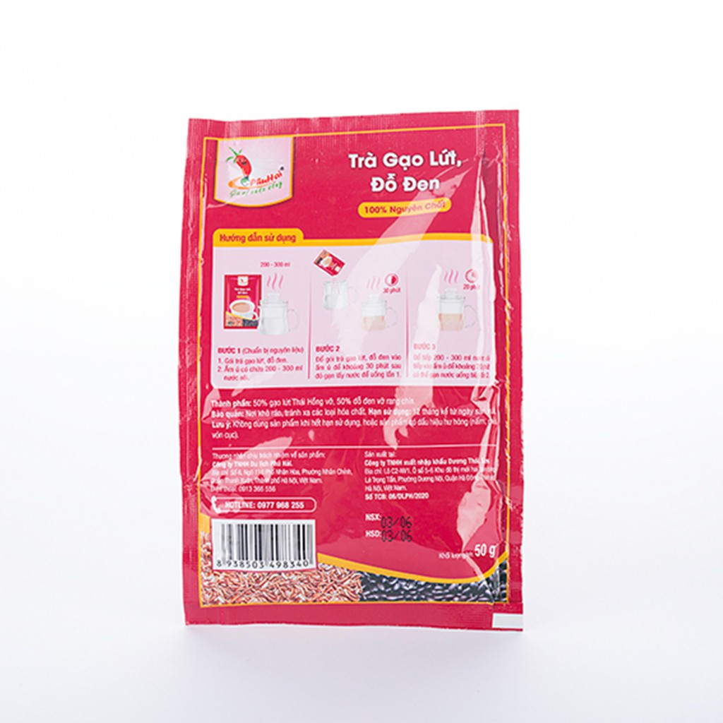 Trà gạo lứt, đỗ đen 50 g