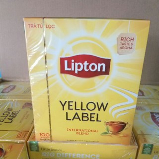 TRÀ LIPTON TÚI LỌC NHÃN VÀNG HỘP 100 TÚI