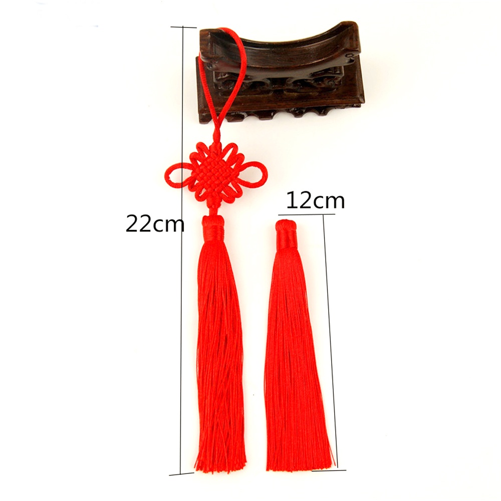 1 Mặt Dây Chuyền Thắt Nút Tua Rua Nhỏ size Nhỏ Phong Cách Trung Hoa Trang Trí