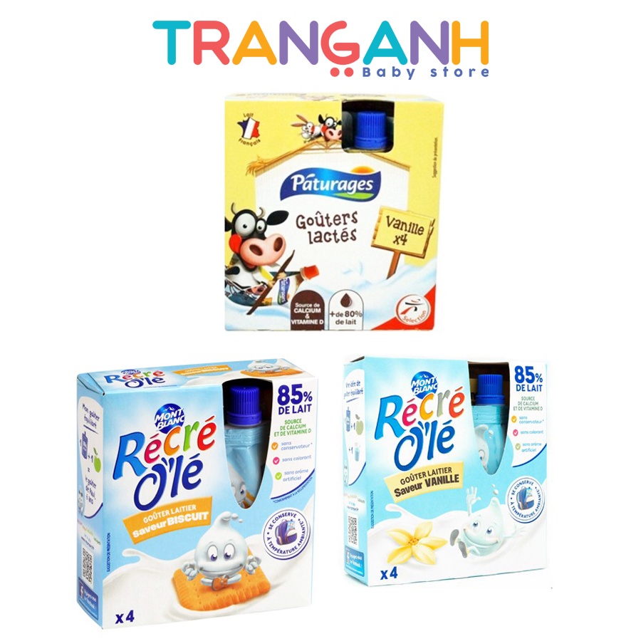 Váng sữa túi Mont Blanc Recre Ole & Paturages cho bé
