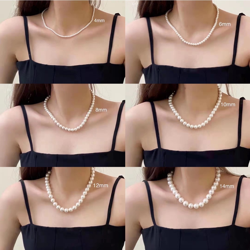 Vòng Cổ Choker Đính Ngọc Trai Thời Trang Cho Nữ