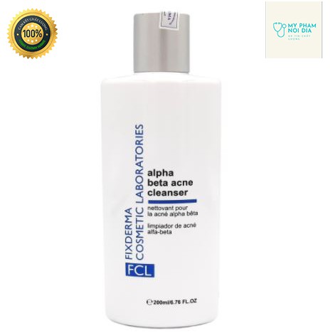 Fixderma FCL Alpha Beta Acne Cleanser Sữa rửa mặt cho da dầu mụn