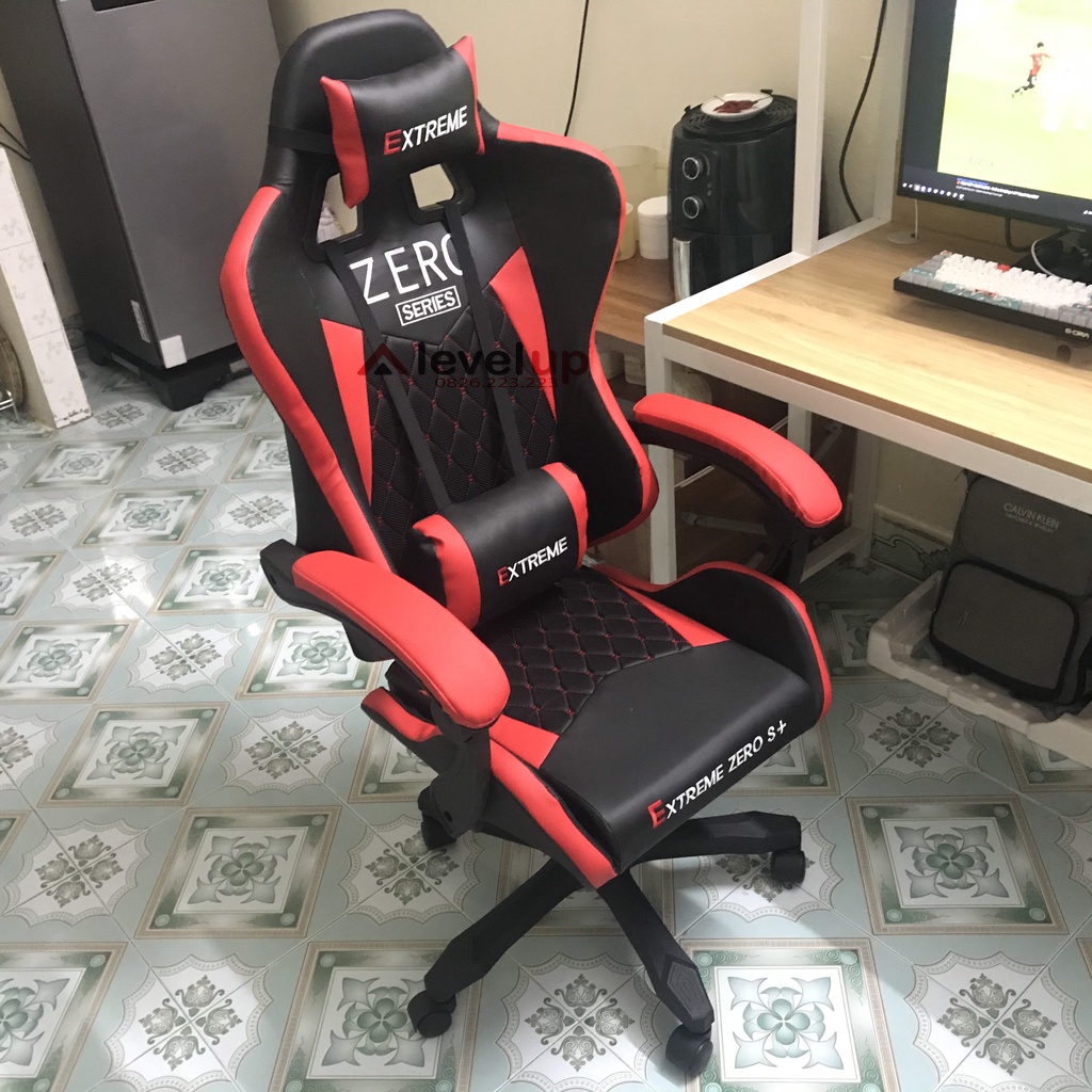 Ghế gaming, chơi game, ghế xoay văn phòng - Extreme Zero Có Kê Chân, Ngả Lưng, Nâng Hạ - Bảo Hành 12 Tháng