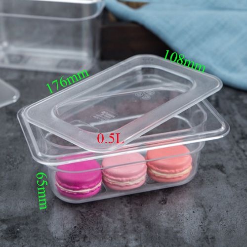 KHAY Mica trong suốt 1/9 đựng topping,thạch trà sữa...