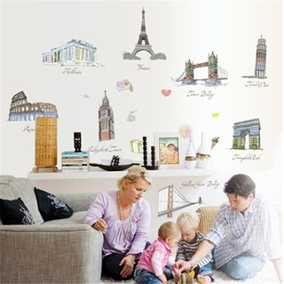 Decal dán tường địa danh nổi tiếng của các nước