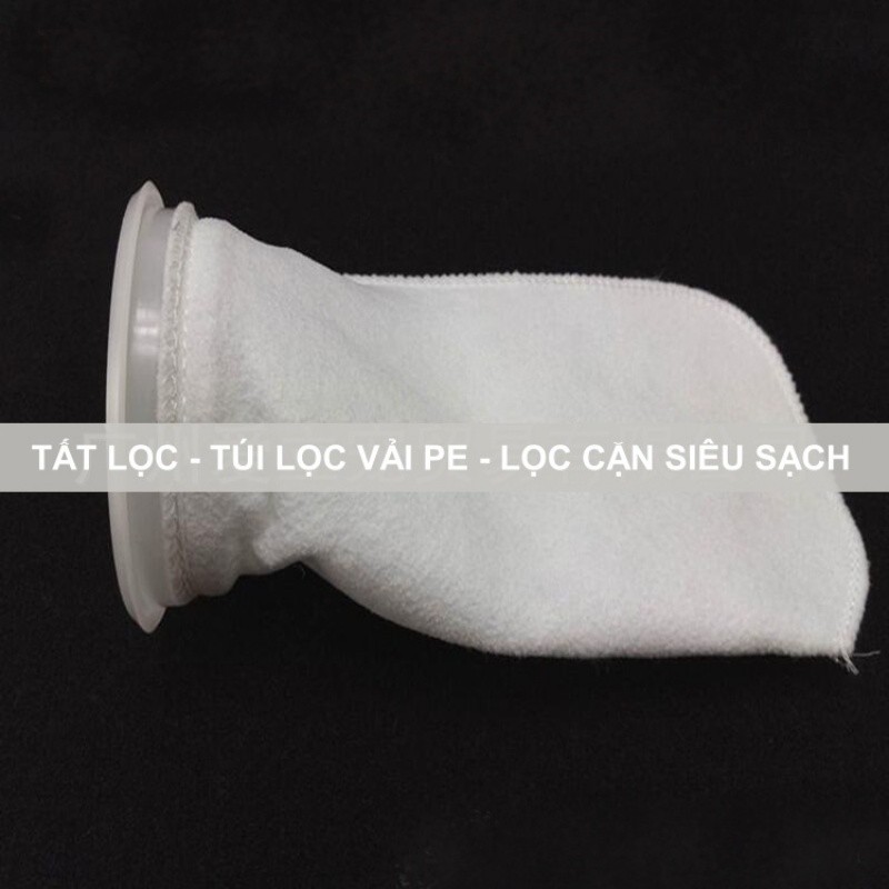 Tất Lọc Thô 200UMPP / PE / polyester / bông PP Có Miệng Giữ Tiện Dụng | Tất Lọc Sạch Cặn Cho Bể Cá Cảnh