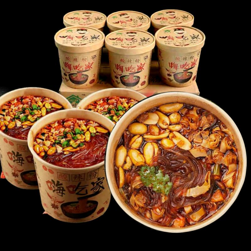 MIẾN TRÙNG KHÁNH 1 HỘP 142gr - CHUẨN LOẠI 1 TM  - chua cay 6 gói gia vị