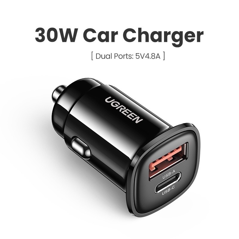 Tẩu Sạc nhanh UGREEN 48W QC4.0 QC3.0 Type C PD