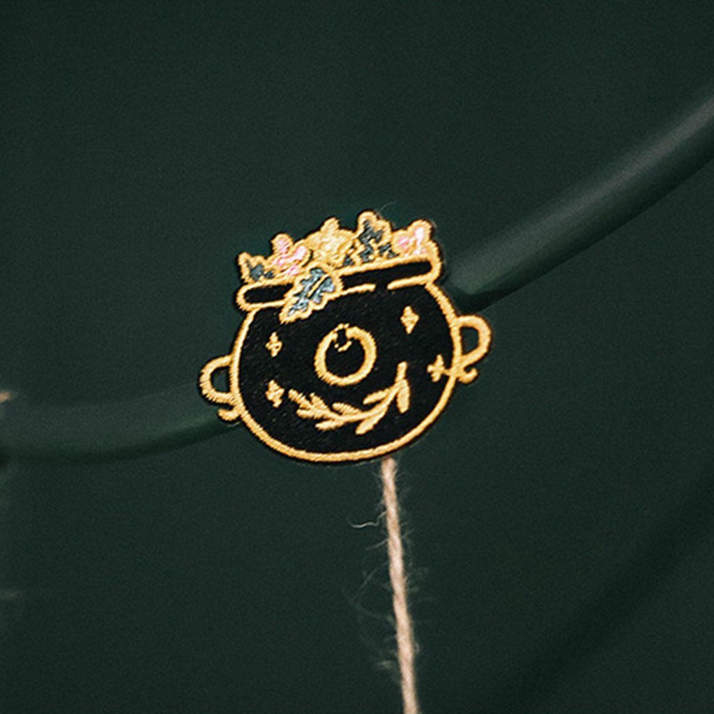 1 Sticker Ủi Thêu Hình Mèo Đen