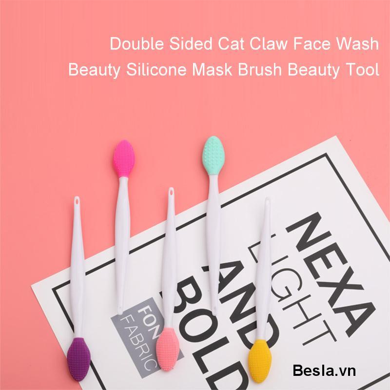 🍓1 Cọ Rửa Mặt Làm Sạch Sâu Loại Bỏ Mụn Đầu Đen Bằng Silicone